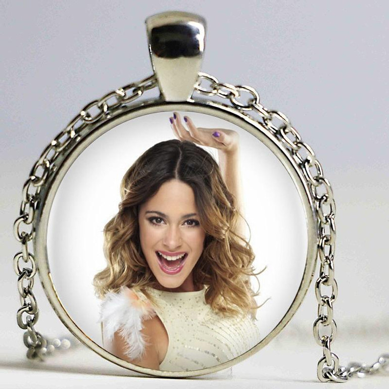 1pcs/lot Violetta Necklace & Pendant Cabochon Vintage Silver Chain Long Statement Necklaces Fine Jewelry HZ1