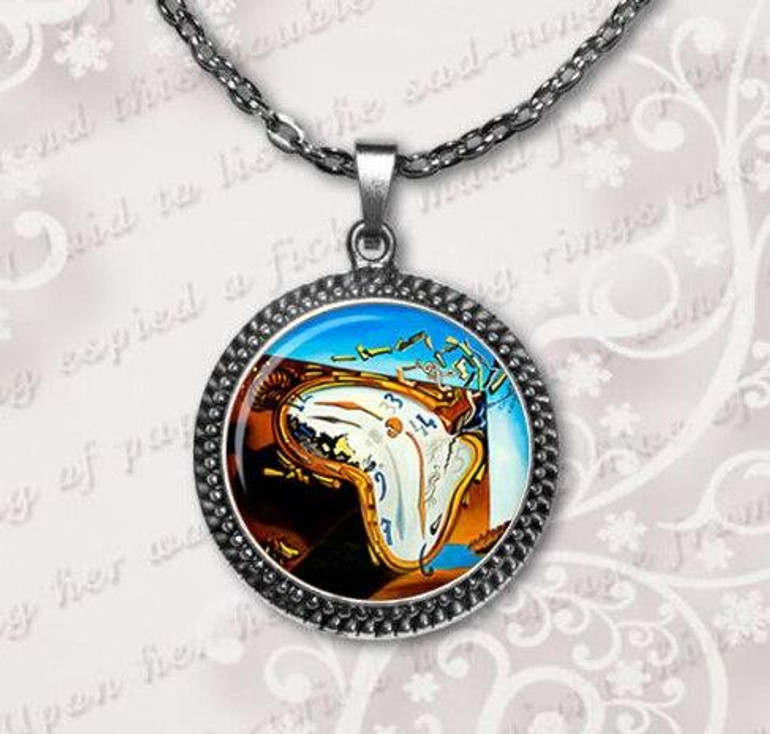 2017 Limited Rushed Zi Women Classic Maxi Necklaces Collares Collier Salvador Dali Necklace Pendant Glass Dome Jewelry HZ1