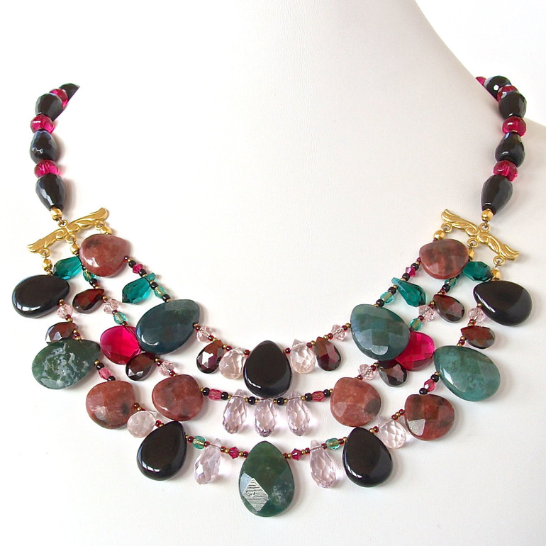 Amadeus: Gemstone Statement Necklace Amadeus: Gemstone Statement Necklace