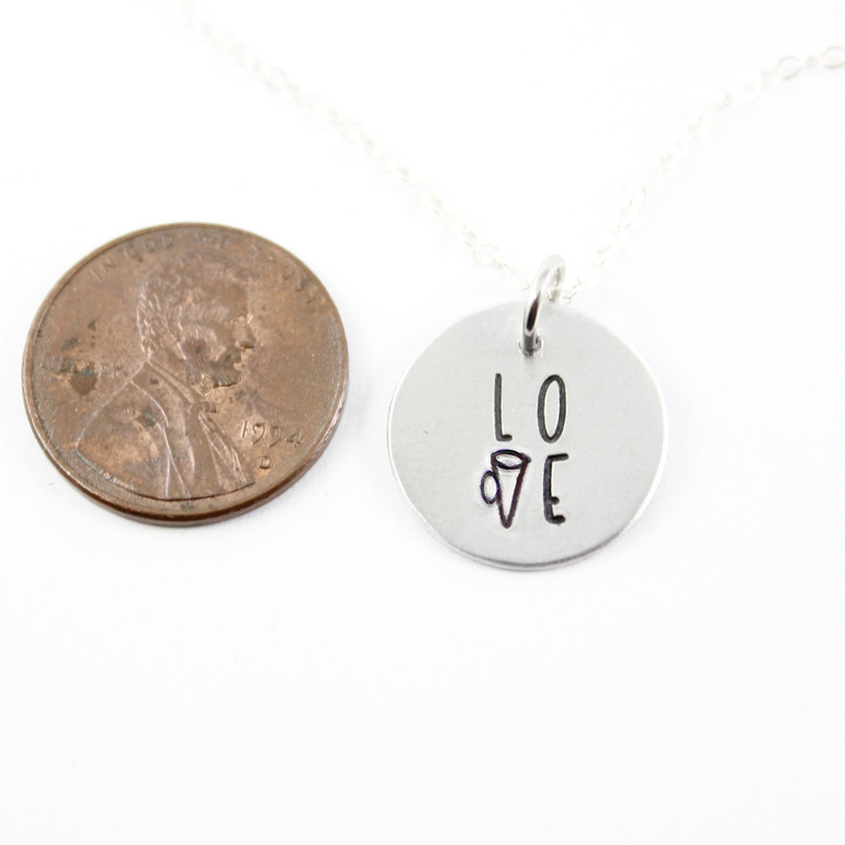 Cheer Love Necklace - Sterling Silver