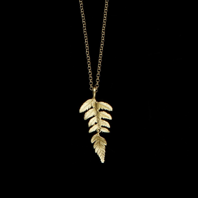 Michael Michaud Fern Necklace - Pendant 18" Adjustable
