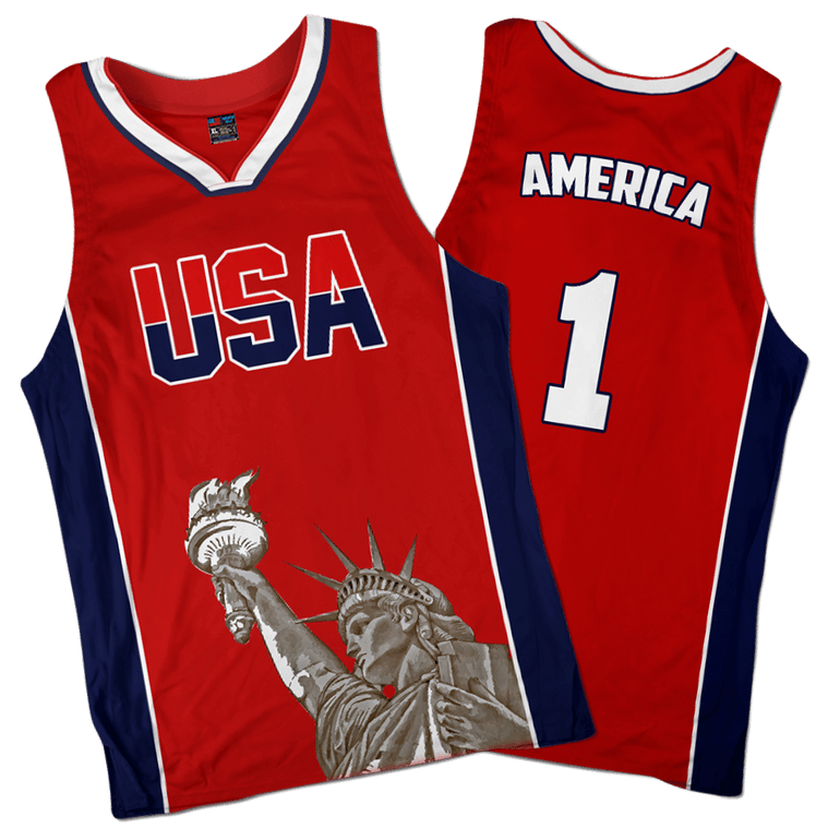 America #1 USA Basketball Jersey