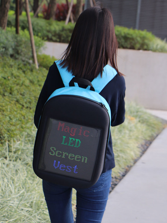 LED Screen Walking Billboard Backpack Bag