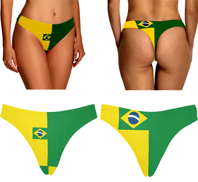 Women's Classic Thong Brazil Flag