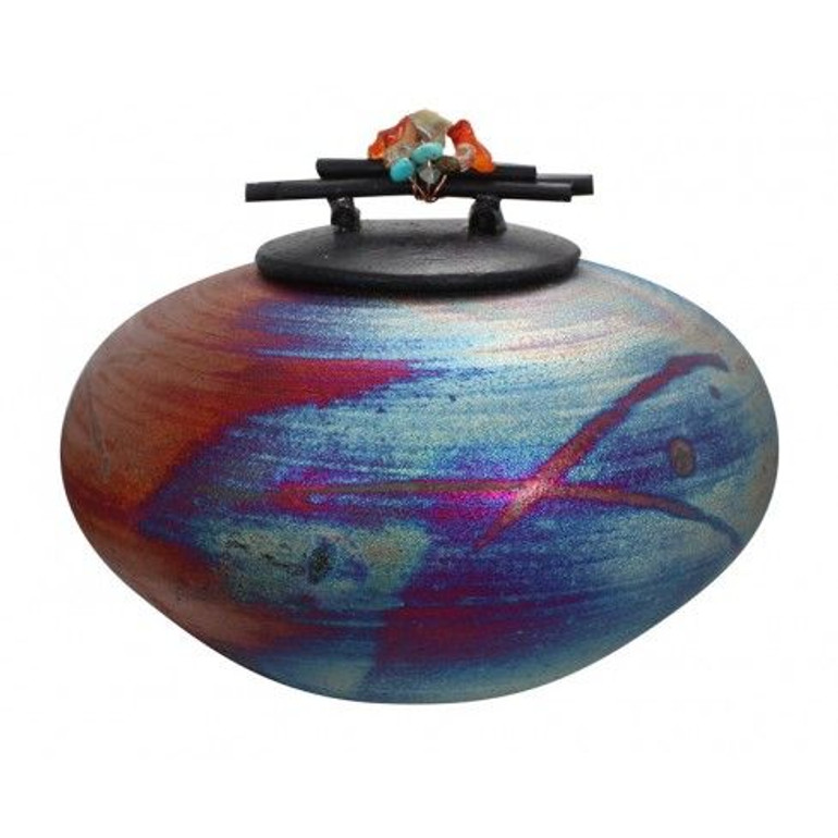 Earth's Memorial Raku Urn