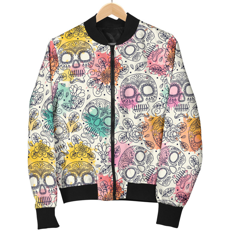 Pastel Skull Women's Bomber Jacket