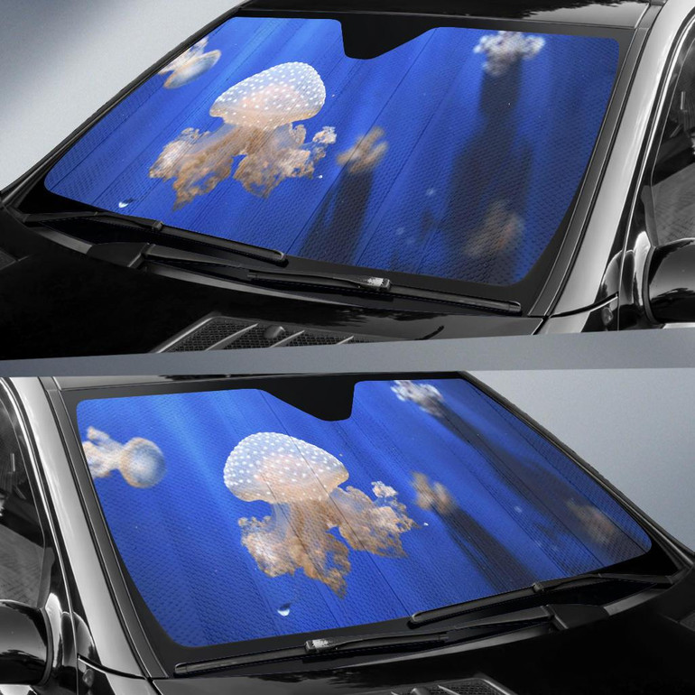 Jellyfishes Aquarium Underwater Auto Car Sun Shade Windshield