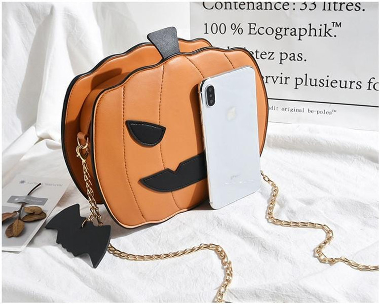 Girl Halloween Pumpkin Bag