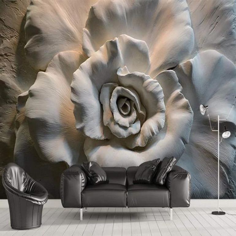 Mural Rose Wallpaper For Living Room Bedroom Wall Modern 3d Wallpaper