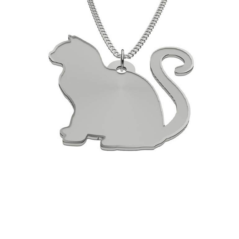 Cat Necklace 925 Sterling Silver Pendant Jewelry for Women Girls