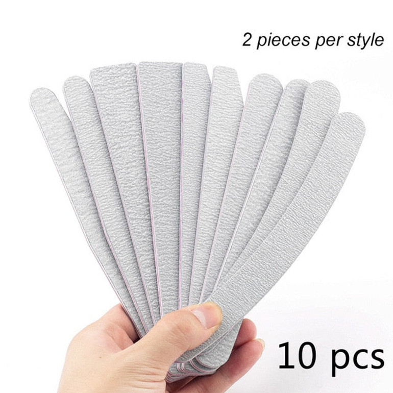 5 pcs Lime Sandpaper Nail File