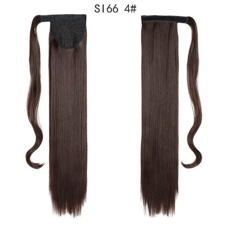 22inch MERISIHAIR Long Straight Wrap Around Clip In Ponytail Hair Extension