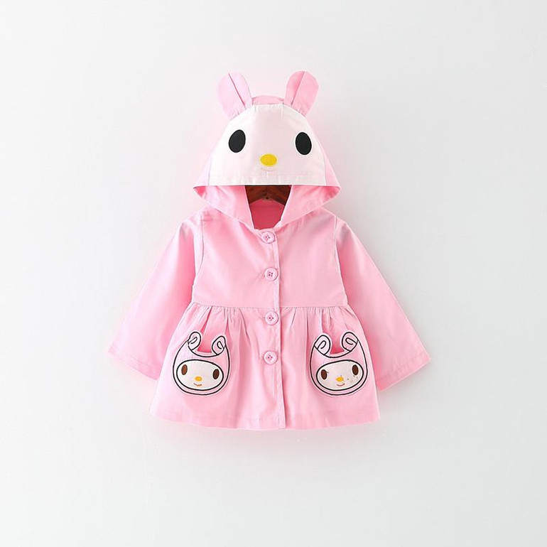 Newborn Clothing Baby Girl Coat 2017 Autumn Cute Bunny Infant Clothes For Children Baby Girls Fashion Clothing Hooded Outwear