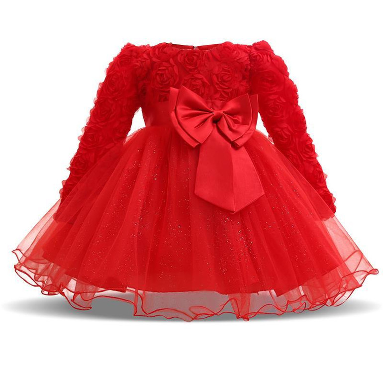 Newborn Baby Girls Wedding Dress Girl Clothes Formal Ball Birthday Party Princess kids Tutu Dress Infant Girl Dresses Winter