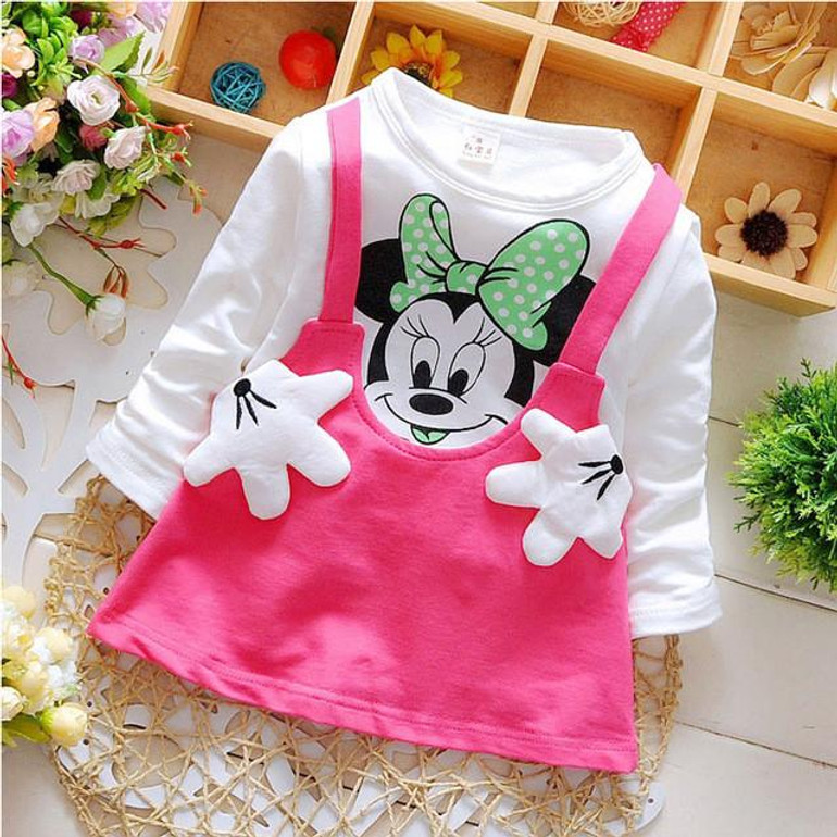Newborn infant baby girl clothing brand long-sleeved dress for spring girls baby's clothes princess birthday party dresses dress