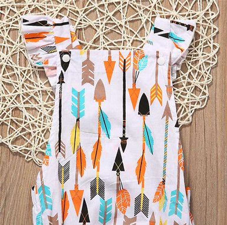Newborn Infant Baby Girl Backless Romper Jumpsuit Bodysuit Outfits Sunsuit 0-24M