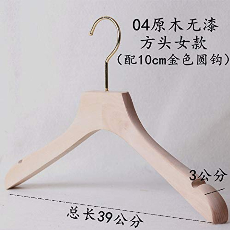 Xyijia Hanger (10Pcs/ Lot Wood Hanger Log Without Paint Wood Hanger Clothing Store Hanger Wooden Hanger