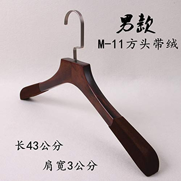 Xyijia Hanger (10Pcs/ Lot Wooden Hangers Retro Hotel Men Women Clothing Shop Non-Slip Wooden Hangers