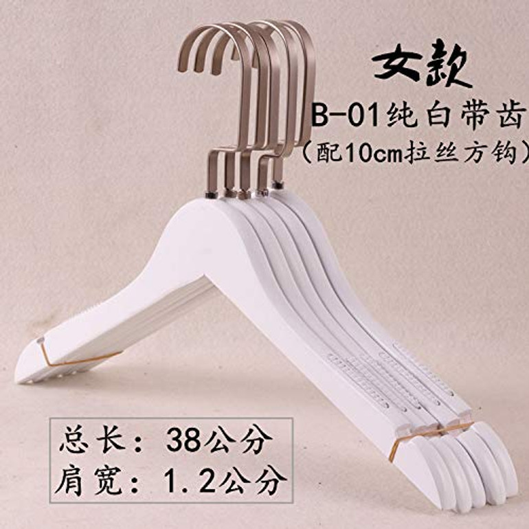 Xyijia Hanger (10Pcs/ Lot Wooden Hanger Pure White Wood Hanger Clothing Store Hanger Hanger Wooden Hanger