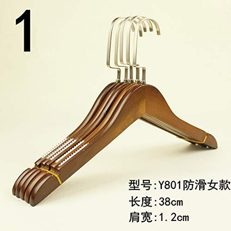 Xyijia Hanger (10Pcs/ Lot Wooden Hanger Non-Slip Men's Clothing Women's Clothing Clothes Rack Clothing Store Clothes Hanging Clothes Wooden Hanger Retro