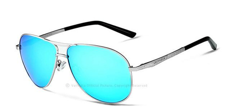 VEITHDIA Brand Classic Fashion Men's Sunglasses Polarized Mirror UV400 Lens Eyewear Accessories Sun Glasses For Men Women 2556