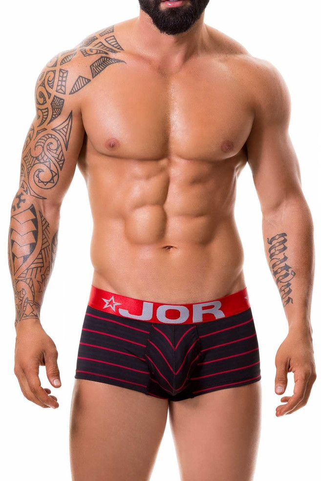 Jor Black/Red Milan Boxer Trunk