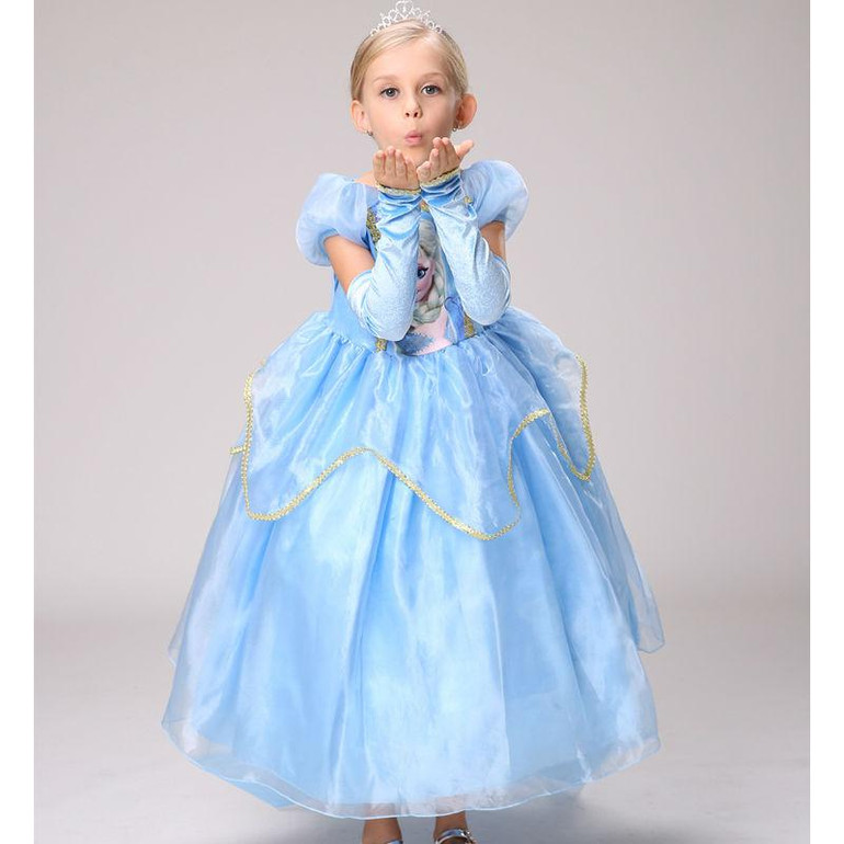 Children's Princess Dress Kids Anna Elsa Dresses Costumes Girl Dresses for Girls The Snow Queen Christmas Toddler Girls Clothing