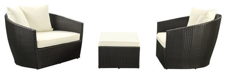 2016 All Weather Wicker Garden Furniture 3-Piece Outdoor Patio Sofa Set