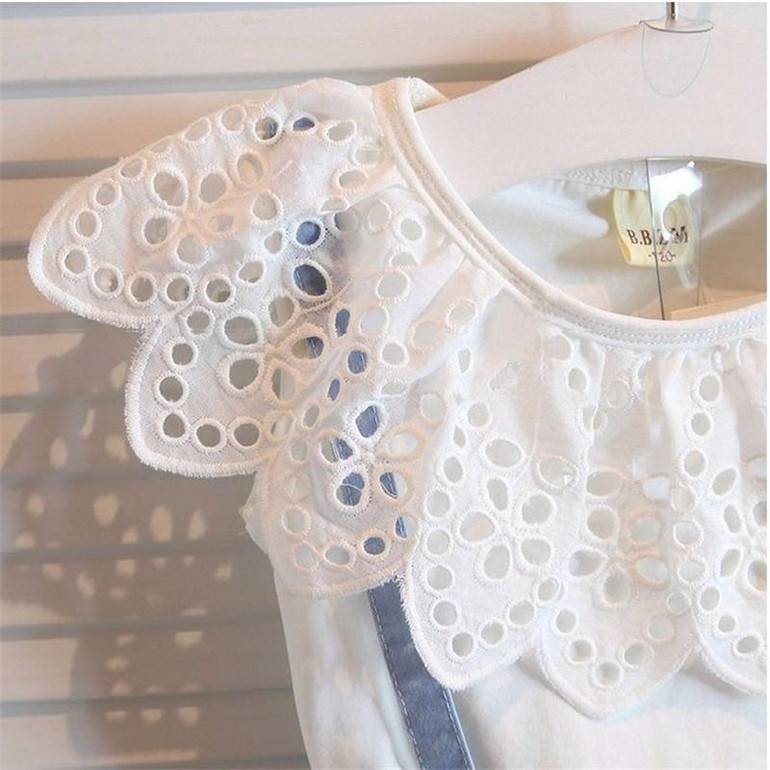 BibiCola Summer Baby Girls Clothing Sets Fashion Kids temperament dress suit girls leisure clothes tracksuit suit children dress