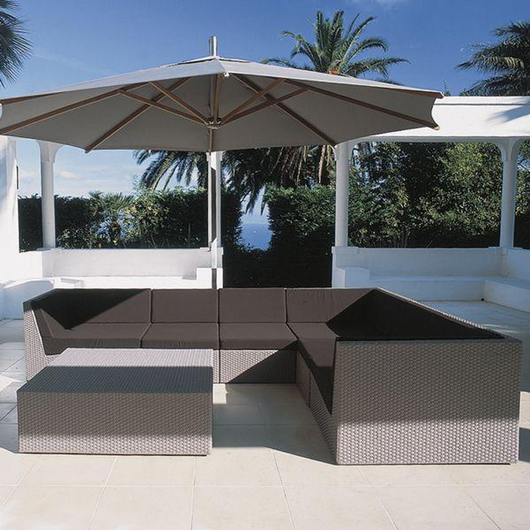 2017 Classic Rattan furniture Outdoor Wicker Sectional corner Sofa