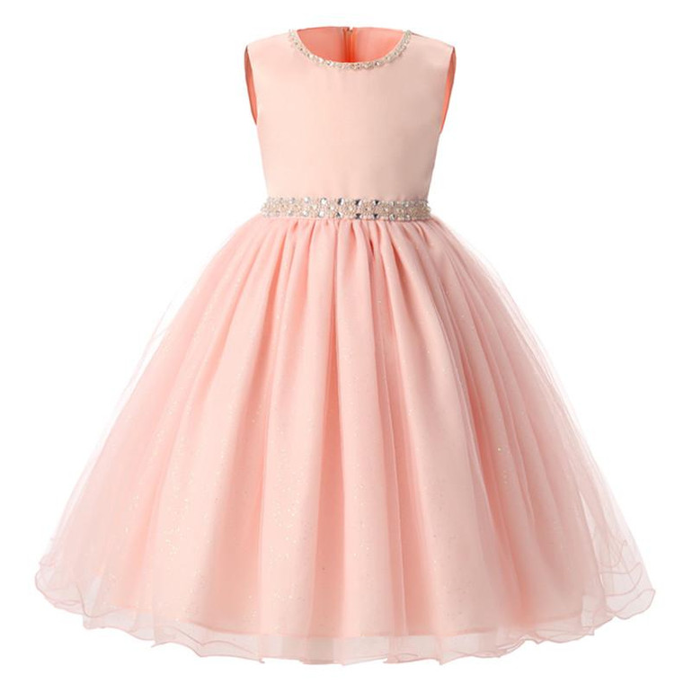 Kids Girls Party Dresses Girl Princess Grade Prom Dress Birthday Baby Wear Evening Dress Children's Girl Graduation Wedding Gown