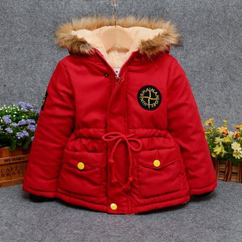 2017 children outerwear baby girls cotton Hooded coats Winter Jacket children's winter clothing Girls and boys Down &amp; Parkas
