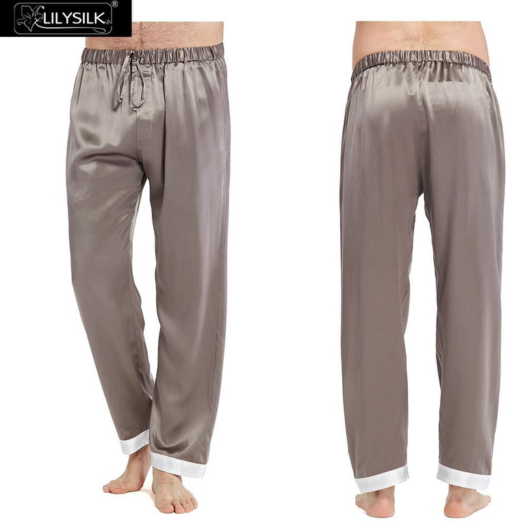 LILYSILK Men's Summer Silk Pajamas Set - 22 Momme Comfort