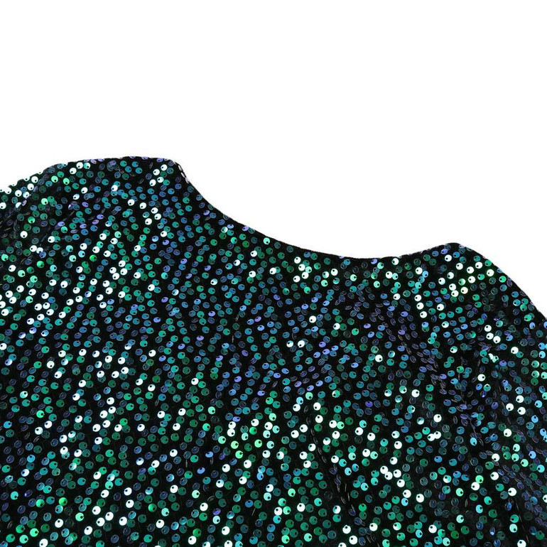 Anself Fashion Autumn Sequin Party Dresses O Neck Three Quarter Sexy Bandage Women Dress Vintage Club Dress Vestidos XXL