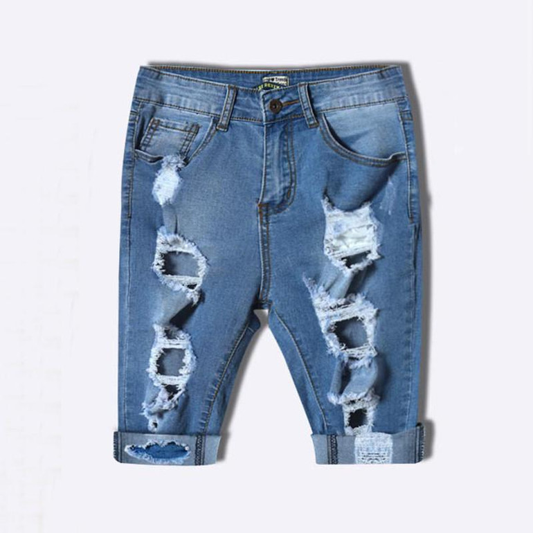 2017 New Femme Summer Shorts Women High Waist Shorts Ripped Short Jeans Woman Denim Shorts Pantalones Cortos Mujer