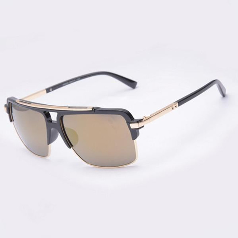 AOFLY Classic Half Metal Sunglasses Men Brand Designer Cool Glasses mirror Fashion Women's Sun glasses Gafas Oculos De Sol UV400