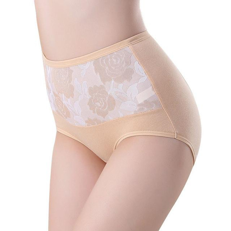 High Waist Cotton Briefs Sexy Healthy Panties Underwear Plus Size Briefs for women underpants Lingerie Panties for Women cotton