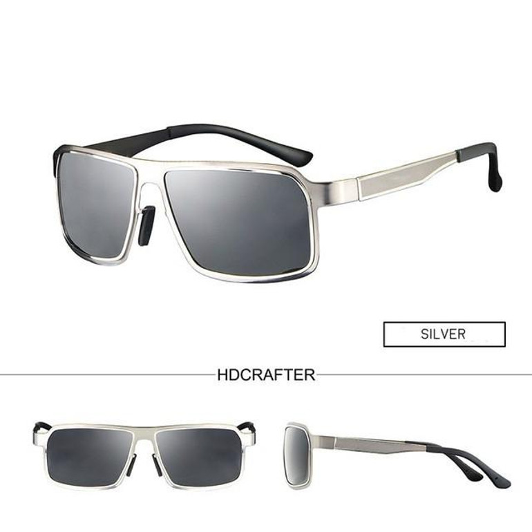 HDCRAFTER Brand Men Sunglasses Polarized Fashion Cool Men Sunglasses Male Driving UV400 Sun Glasses For Men Vintage Gafas De Sol