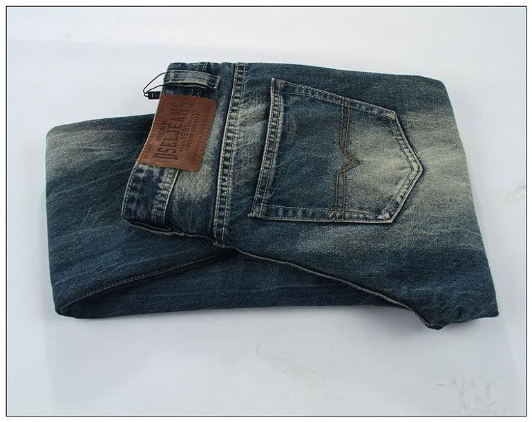 DSEL brand Cotton straight fashion men jeans casual elegant European style is simple jeans men solid biker jeans free shipping