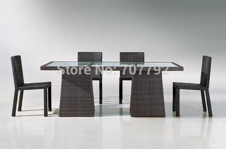 2017 All Weather Outdoor Furniture 4-Piece Wicker Patio Dining Set