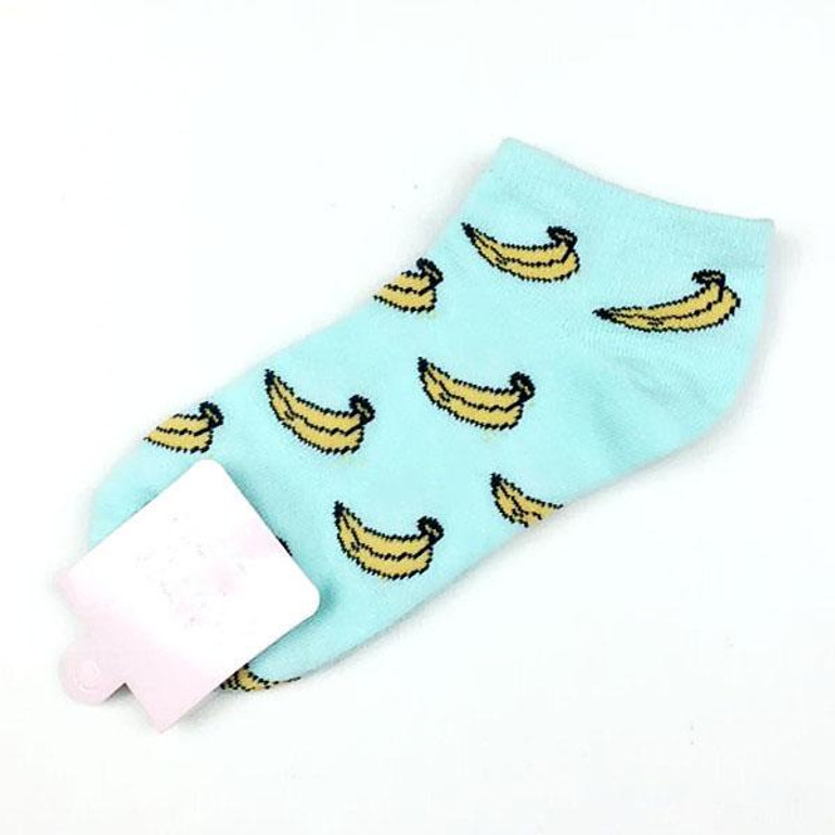 New Cute 11 fruit color love candy color cotton sock summer style women's socks women's thin sock slippers ws85 1pair=2pcs