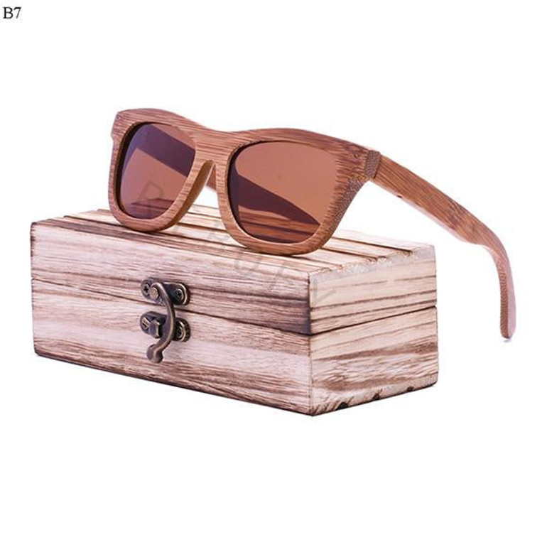 Retro Bamboo Wood Sunglasses Women Brand Designer Goggles Sun Glasses Shades Polarized sunglasses lunette oculo -2A-03