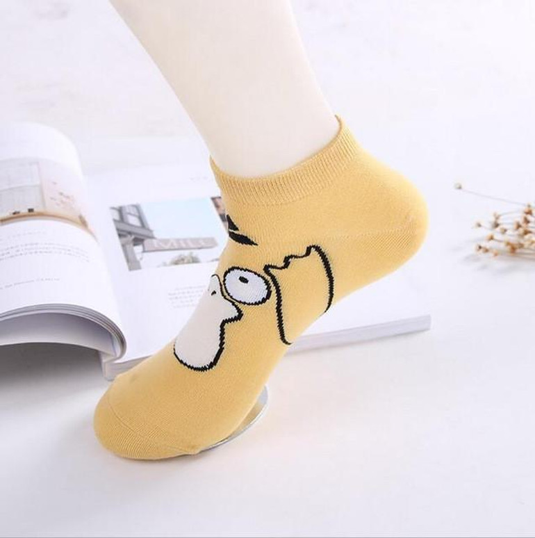 MYORED new cheaper  Socks cotton Jacquard Sox Japanese Cartoon  Novelty Funny ankle Socks women sock slippers 4pairs/lot