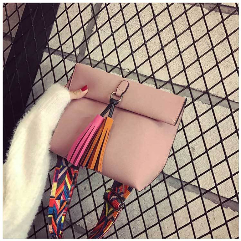 MYNOS Women Tassel Crossbody Bag Female Designer Shoulder Bags Lady Vintage Messenger Bag Purse Bolsas Feminina Sac A MAIN Femme