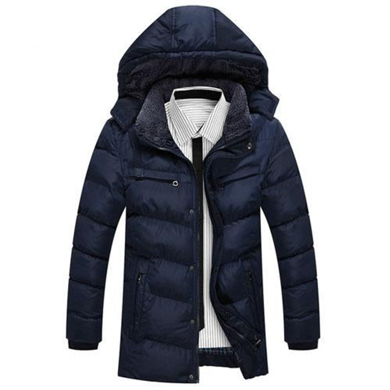 LKBEST 2017 New Arrival Winter Men Coat Windproof Breathable Warm men's Jacket Casual Clothing thickening hooded Outwear (PW620)
