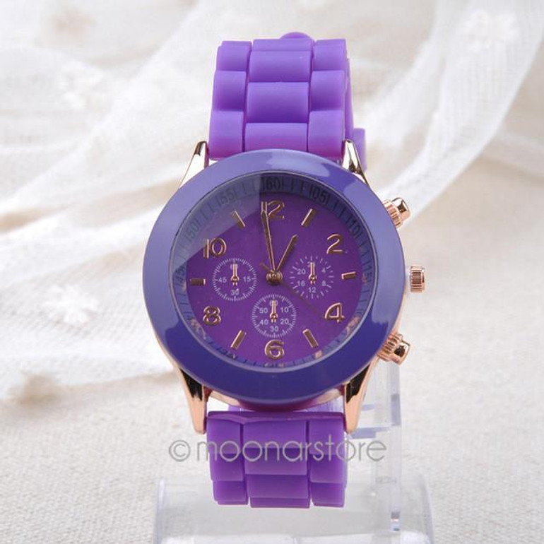 Fashion  Unisex Quartz watch men women Analog wristwatches Sports Watches Rose Gold Silicone watches Dropship 12 colors