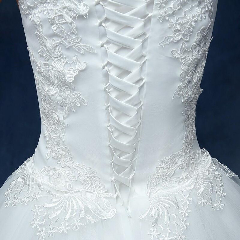 Fansmile Cheap Vintage Plus Size Lace Wedding Dresses 2017 Robe de Mariage Princess Dress Wedding Gowns Vestidos de Novia