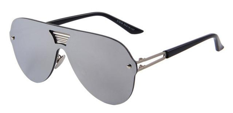 MERRY'S Fashion Men Summer Mirror Sunglasses Women Brand Design Big Frame Integrated Eyewear Sunglasses Oculos de sol UV400