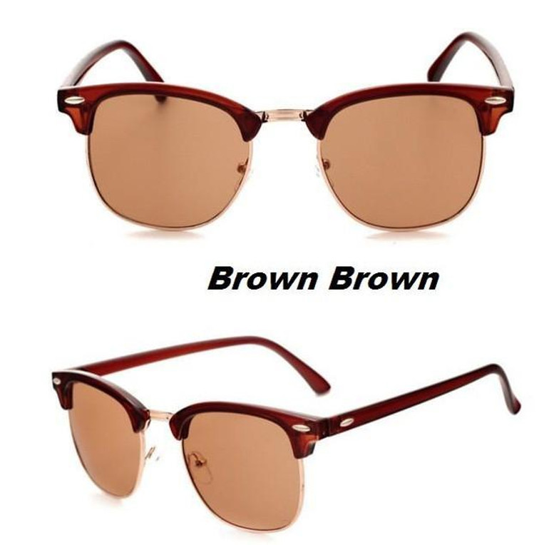 J47 Half Metal High Quality Sunglasses Men Women Brand Designer Glasses Mirror Sun Glasses Fashion Gafas Oculos De Sol UV400