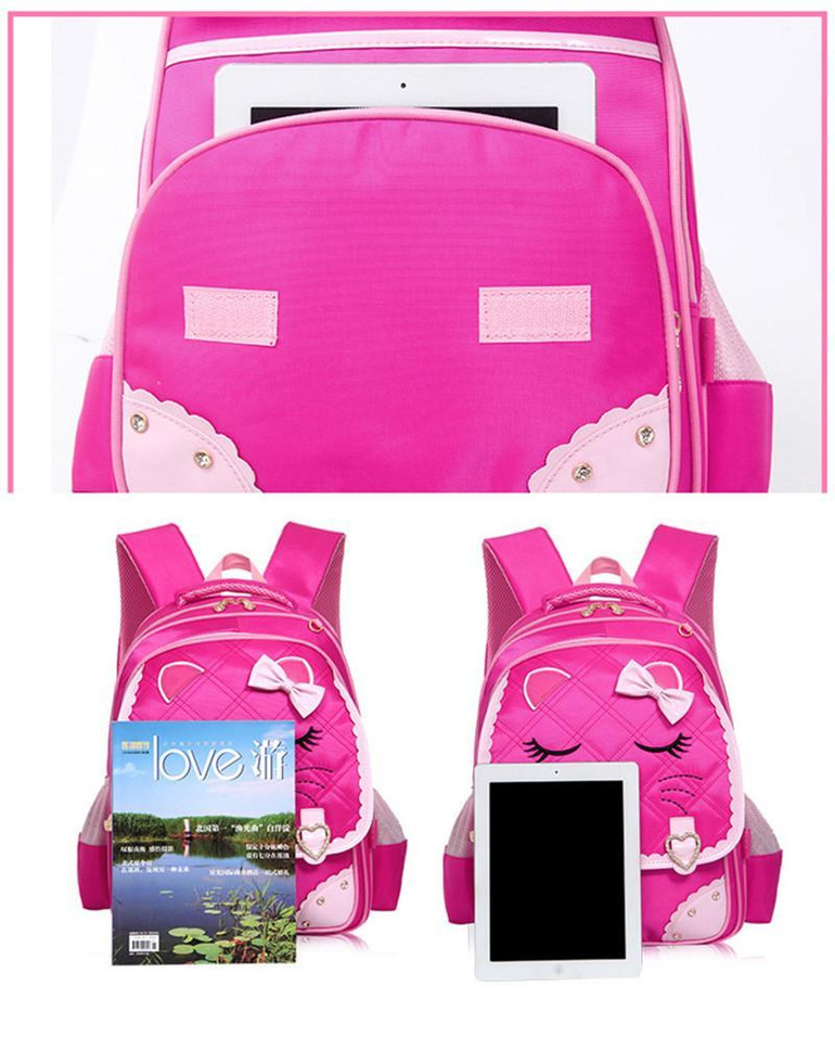 2017 Girls School Bags Children Backpack Primary Bookbag Orthopedic Princess Schoolbags Mochila Infantil sac a dos enfant